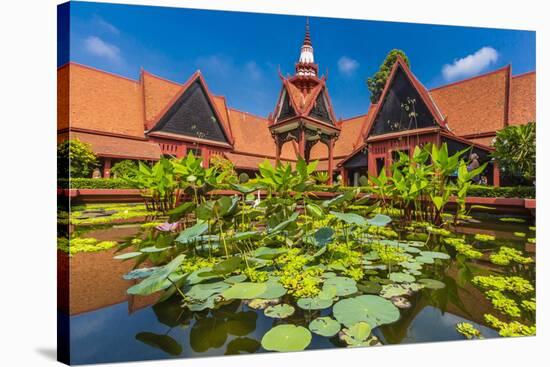 Pagoda in the National Museum in the Capital City of Phnom Penh-Michael Nolan-Stretched Canvas