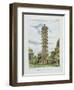 Pagoda, Kew Gardens, Plate 9 from 'Kew Gardens: a Series of Twenty-Four Drawings on Stone'-George Ernest Papendiek-Framed Premium Giclee Print