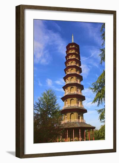 Pagoda, Kew Gardens, UNESCO World Heritage Site, London, England, United Kingdom, Europe-Neil Farrin-Framed Photographic Print