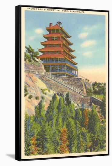 Pagoda, Mt. Penn, Reading, Pennsylvania-null-Framed Stretched Canvas