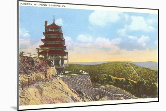 Pagoda, Mt. Penn, Reading, Pennsylvania-null-Mounted Art Print