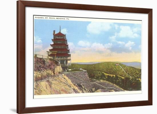 Pagoda, Mt. Penn, Reading, Pennsylvania-null-Framed Premium Giclee Print