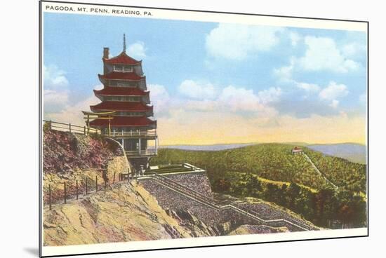 Pagoda, Mt. Penn, Reading, Pennsylvania-null-Mounted Premium Giclee Print