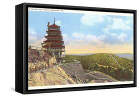 Pagoda, Mt. Penn, Reading, Pennsylvania-null-Framed Stretched Canvas