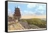 Pagoda, Mt. Penn, Reading, Pennsylvania-null-Framed Stretched Canvas