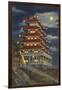 Pagoda, Mt. Penn, Reading-null-Framed Art Print