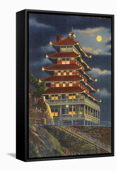 Pagoda, Mt. Penn, Reading-null-Framed Stretched Canvas