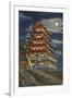 Pagoda, Mt. Penn, Reading-null-Framed Art Print
