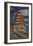 Pagoda, Mt. Penn, Reading-null-Framed Art Print