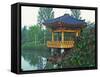 Pagoda Next to Lake and Park, Kyongju, South Korea-Dennis Flaherty-Framed Stretched Canvas