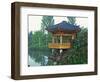 Pagoda Next to Lake and Park, Kyongju, South Korea-Dennis Flaherty-Framed Photographic Print