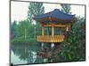 Pagoda Next to Lake and Park, Kyongju, South Korea-Dennis Flaherty-Mounted Photographic Print