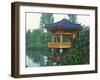 Pagoda Next to Lake and Park, Kyongju, South Korea-Dennis Flaherty-Framed Photographic Print