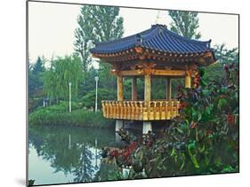 Pagoda Next to Lake and Park, Kyongju, South Korea-Dennis Flaherty-Mounted Photographic Print