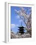 Pagoda of Ninnaji Temple and Cherry Blossoms-null-Framed Premium Photographic Print