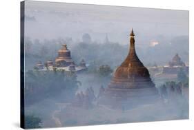 Pagoda of Ratanabon (Yatanabon), Dated 1612, Mrauk U, Rakhaing State, Myanmar (Burma), Asia-Nathalie Cuvelier-Stretched Canvas