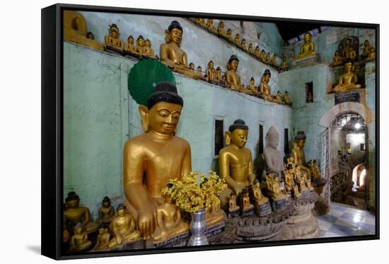 Pagoda of Shittaung, Dated 1535, Mrauk U, Rakhaing State, Myanmar (Burma), Asia-Nathalie Cuvelier-Framed Stretched Canvas