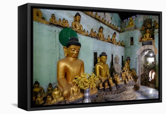 Pagoda of Shittaung, Dated 1535, Mrauk U, Rakhaing State, Myanmar (Burma), Asia-Nathalie Cuvelier-Framed Stretched Canvas