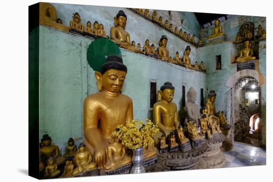 Pagoda of Shittaung, Dated 1535, Mrauk U, Rakhaing State, Myanmar (Burma), Asia-Nathalie Cuvelier-Stretched Canvas