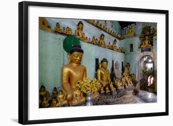 Pagoda of Shittaung, Dated 1535, Mrauk U, Rakhaing State, Myanmar (Burma), Asia-Nathalie Cuvelier-Framed Photographic Print