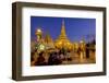 Pagoda of Shwedagon, Dated Between 6th and 10th Centuries, Yangon (Rangoon), Myanmar (Burma), Asia-Nathalie Cuvelier-Framed Photographic Print