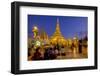 Pagoda of Shwedagon, Dated Between 6th and 10th Centuries, Yangon (Rangoon), Myanmar (Burma), Asia-Nathalie Cuvelier-Framed Photographic Print