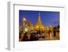 Pagoda of Shwedagon, Dated Between 6th and 10th Centuries, Yangon (Rangoon), Myanmar (Burma), Asia-Nathalie Cuvelier-Framed Photographic Print