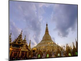 Pagoda of Shwedagon, Dated Between 6th and 10th Centuries, Yangon (Rangoon), Myanmar (Burma), Asia-Nathalie Cuvelier-Mounted Photographic Print