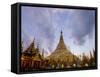 Pagoda of Shwedagon, Dated Between 6th and 10th Centuries, Yangon (Rangoon), Myanmar (Burma), Asia-Nathalie Cuvelier-Framed Stretched Canvas