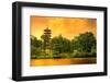 Pagoda of the Chinese Gardens in Singapore-Ben Heys-Framed Photographic Print