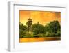 Pagoda of the Chinese Gardens in Singapore-Ben Heys-Framed Photographic Print