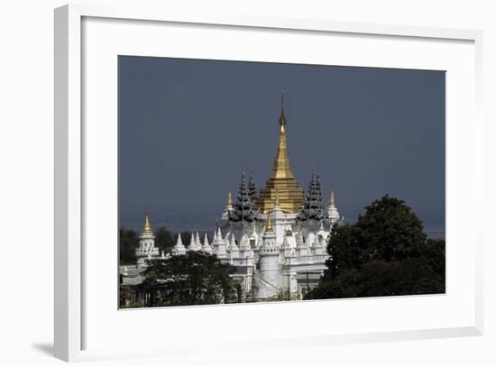 Pagoda on the Hill, Sagaing, Myanmar-null-Framed Giclee Print