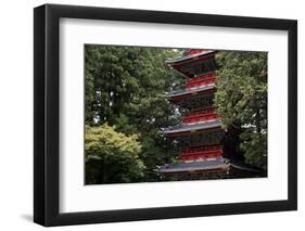 Pagoda outside the Tokugawa Mausoleum, Nikko, UNESCO World Heritage Site, Honshu, Japan, Asia-David Pickford-Framed Photographic Print