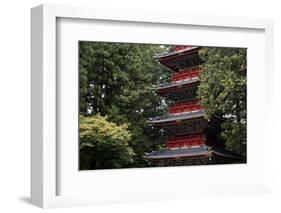 Pagoda outside the Tokugawa Mausoleum, Nikko, UNESCO World Heritage Site, Honshu, Japan, Asia-David Pickford-Framed Photographic Print