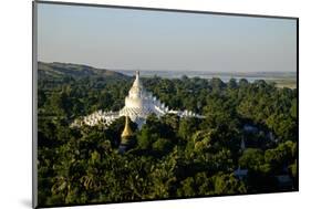 Pagoda (Paya) of Hsinbyume, Dated 19th Century, Mingun, around Mandalay, Myanmar (Burma), Asia-Nathalie Cuvelier-Mounted Photographic Print