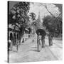 Pagoda Road to the Shwedagon Pagoda, Rangoon, Burma, 1908-null-Stretched Canvas