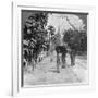 Pagoda Road to the Shwedagon Pagoda, Rangoon, Burma, 1908-null-Framed Photographic Print