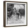 Pagoda Road to the Shwedagon Pagoda, Rangoon, Burma, 1908-null-Framed Photographic Print