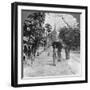 Pagoda Road to the Shwedagon Pagoda, Rangoon, Burma, 1908-null-Framed Photographic Print