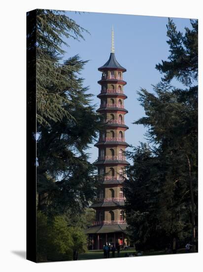 Pagoda, Royal Botanic Gardens, Kew, Surrey-Ethel Davies-Stretched Canvas