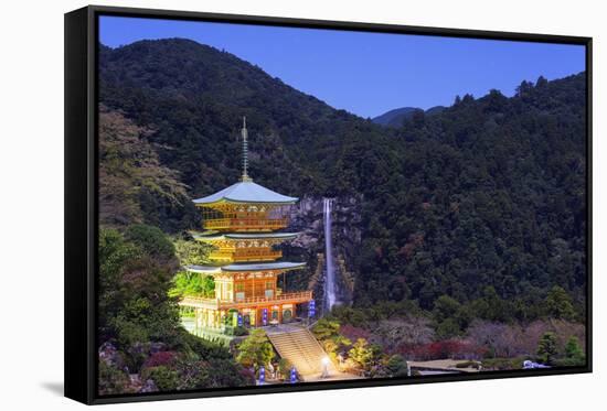 Pagoda, Shinto Shrine, Nachi No Taki Waterfall, Wakayama Prefecture, Honshu, Japan, Asia-Christian Kober-Framed Stretched Canvas