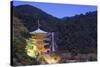 Pagoda, Shinto Shrine, Nachi No Taki Waterfall, Wakayama Prefecture, Honshu, Japan, Asia-Christian Kober-Stretched Canvas