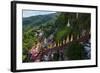 Pagodas and Stairs Leading to Pindaya Cave, Shan State, Myanmar-Keren Su-Framed Photographic Print