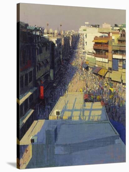 Paharganj Bazar, Delhi, 2017-Andrew Gifford-Stretched Canvas