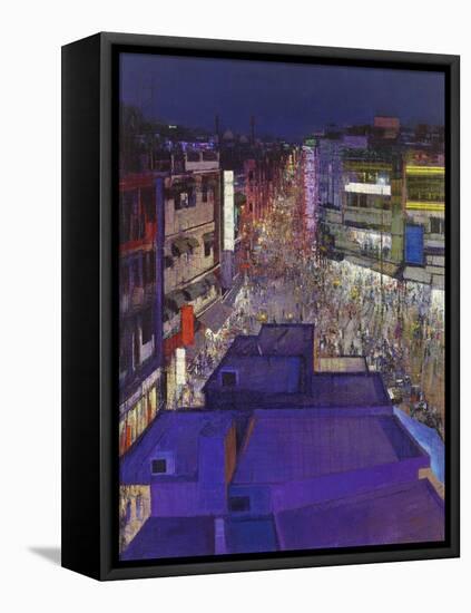 Paharganj Main Bazaar Ii, Delhi, 2017-Andrew Gifford-Framed Stretched Canvas