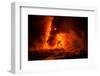 Pahoehoe lava flowing from Kilauea-David Fleetham-Framed Photographic Print