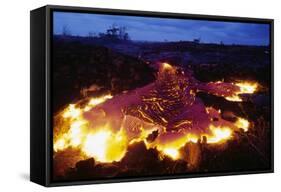 Pahoehoe Lava from Kilauea-Paul Souders-Framed Stretched Canvas