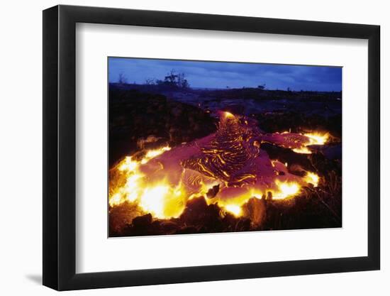 Pahoehoe Lava from Kilauea-Paul Souders-Framed Premium Photographic Print