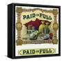 Paid in Full Brand Cigar Inner Box Label-Lantern Press-Framed Stretched Canvas