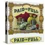 Paid in Full Brand Cigar Inner Box Label-Lantern Press-Stretched Canvas